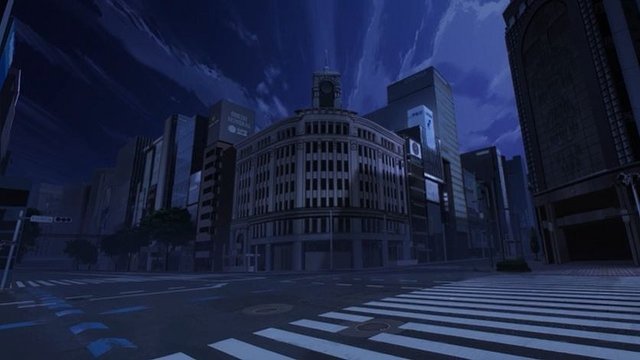 Busy Street Intersection